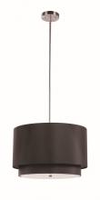 Trans Globe PND-802 BK - 3LT PENDANT-18"" DOUBLE SHADE-